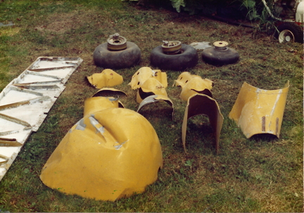 Some of the Rich-Twin parts retreived from the farm dump.