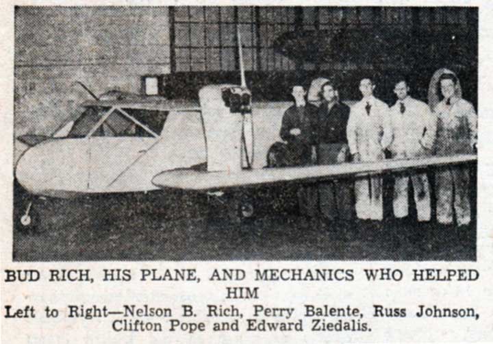 Mechanics who helped Nelson B Rich build the Rich-Twin